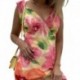 A Perspective of the New Summer 2021 Female Printed Coloured Screen woman dress  punk rave dress